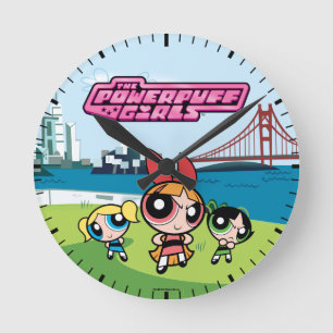 Reloj Redondo Mediano Chicas poderosos súper fuertes