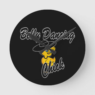 Reloj Redondo Mediano Chick de baile Belly #4