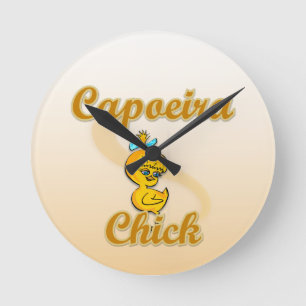 Reloj Redondo Mediano Chick de Capoeira