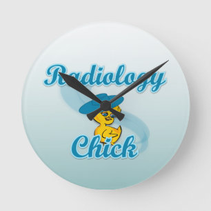 Reloj Redondo Mediano Chick de radiología #3