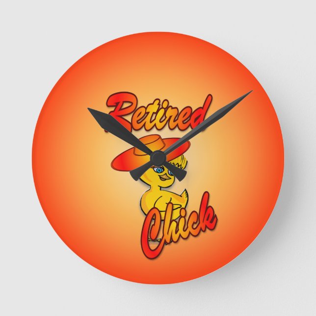 Reloj Redondo Mediano Chick retirado nº 5 (Anverso)