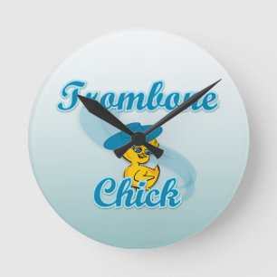 Reloj Redondo Mediano Chick trombone #3