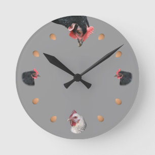 Reloj Redondo Mediano Chicken and egg