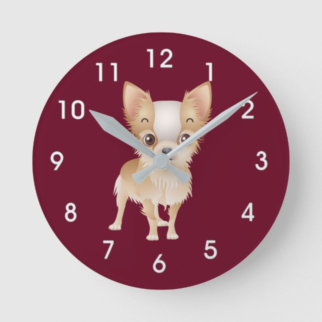 Reloj Redondo Mediano chihuahua (Anverso)