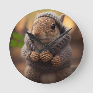 Reloj Redondo Mediano Chilly Squirrel