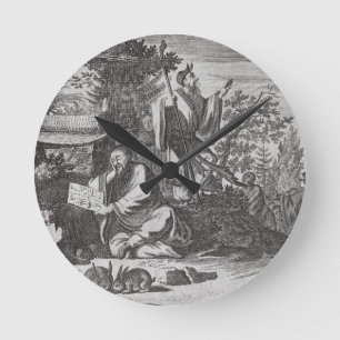 Reloj Redondo Mediano Chinese Holy Men, illustration from a description