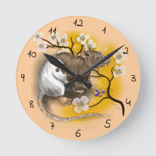 Reloj Redondo Mediano Chinese Zodiac Year of the Rat