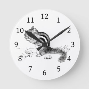 Reloj Redondo Mediano Chipmunk