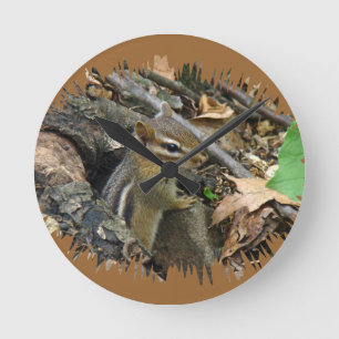 Reloj Redondo Mediano Chipmunk del este - striatus del Tamias