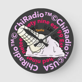 Reloj Redondo Mediano ChiradioLLC ™ TrinketTray