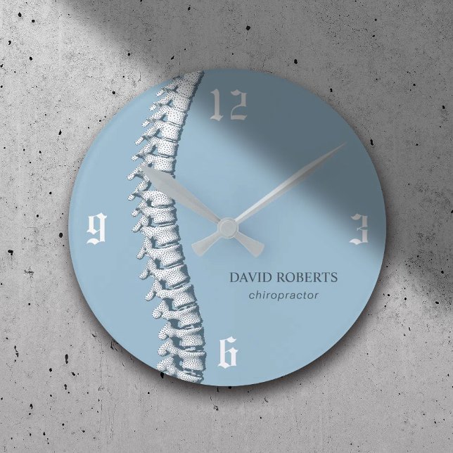 Reloj Redondo Mediano Chiropráctico Quiropráctico Anatomía espinal Arte  (Subido por el creador)