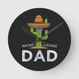 Reloj Redondo Mediano Chiste divertido y gracioso de papá _ Dicho divert