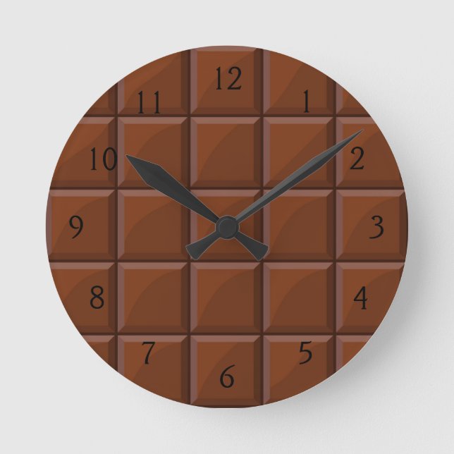Reloj Redondo Mediano Chocolate con leche (Anverso)