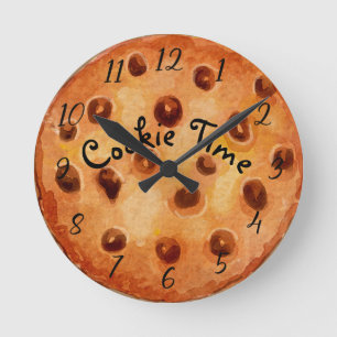 Reloj Redondo Mediano Chocolate Cookie Time