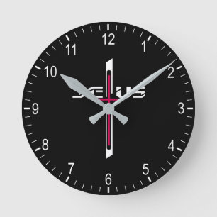 Reloj Redondo Mediano Christian cross