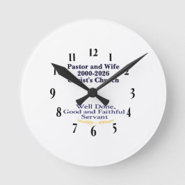 Reloj Redondo Mediano Christian Pastor Retirement Clock