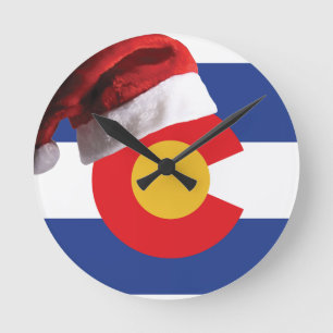 Reloj Redondo Mediano Christmas in Colorado