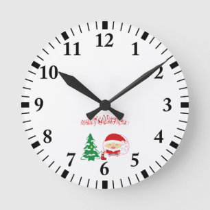 Reloj Redondo Mediano Christmas tree