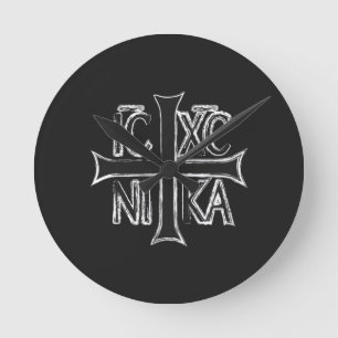 Reloj Redondo Mediano Christogram ICHC NIKA