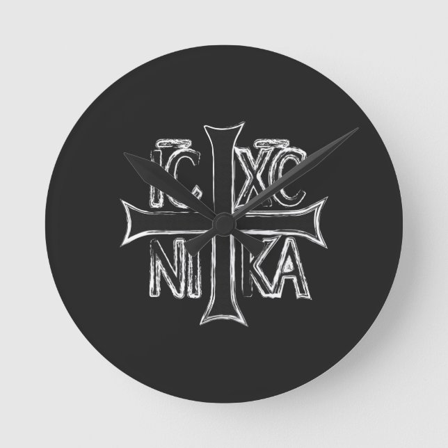 Reloj Redondo Mediano Christogram ICHC NIKA (Anverso)