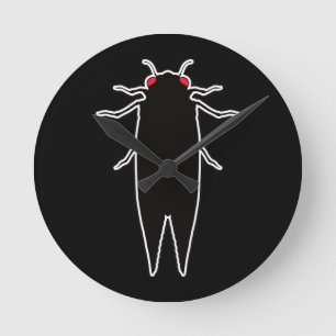 Reloj Redondo Mediano Cicadas Cicada Zombie Bugs - Entomology Geek