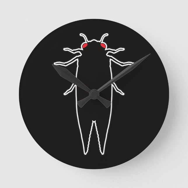Reloj Redondo Mediano Cicadas Cicada Zombie Bugs - Entomology Geek (Anverso)