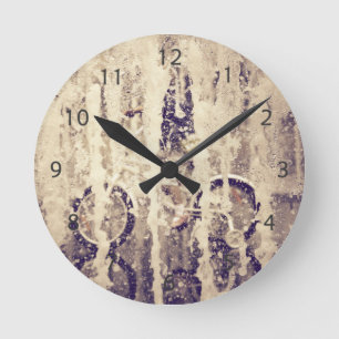 Reloj Redondo Mediano Ciclismo en la lluvia