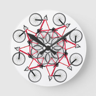 Reloj Redondo Mediano Ciclo de la bicicleta
