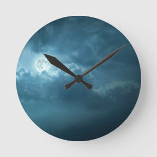 Reloj Redondo Mediano Cielo nocturno