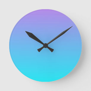 Reloj Redondo Mediano Cielos en colores pastel