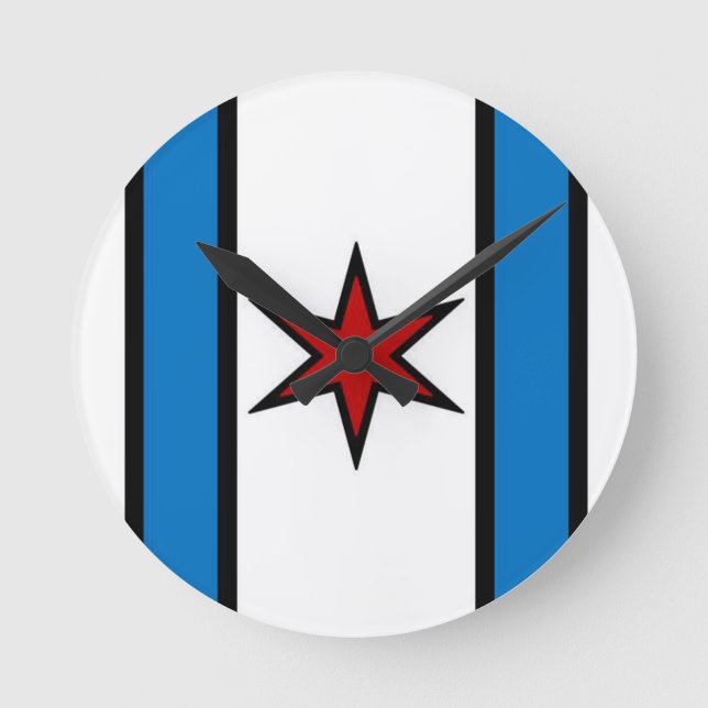 Reloj Redondo Mediano Cierre de pared del Escudo del tapón (Anverso)