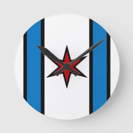 Reloj Redondo Mediano Cierre de pared del Escudo del tapón