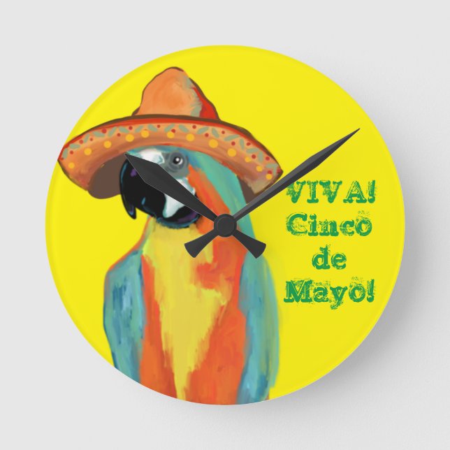 RELOJ REDONDO MEDIANO CINCO DE MAYO (Anverso)