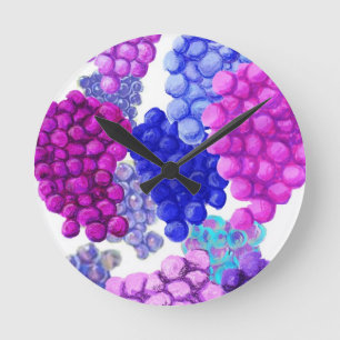 Reloj Redondo Mediano Cinta de pared de uvas