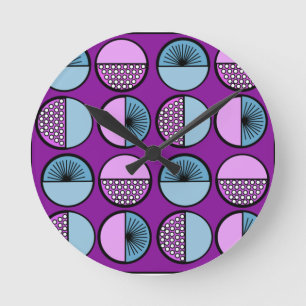 Reloj Redondo Mediano Circles and Stars