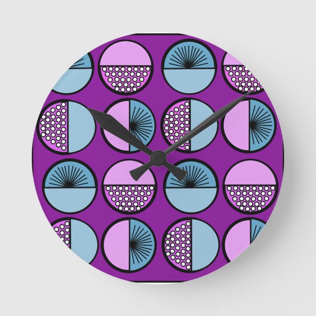 Reloj Redondo Mediano Circles and Stars (Anverso)