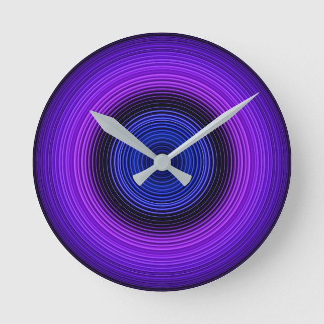 Reloj Redondo Mediano Circles - Blue (Anverso)