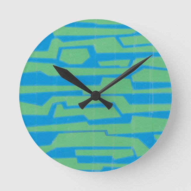 Reloj Redondo Mediano Circuito moderno V (Anverso)