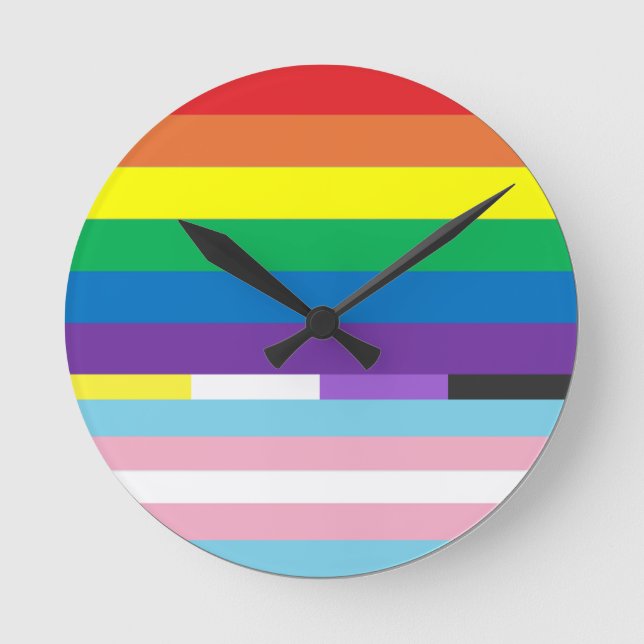 Reloj Redondo Mediano Círculo de Orgullo (Anverso)