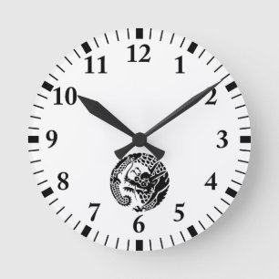 Reloj Redondo Mediano Círculo del dragón de la secta de Nichiren