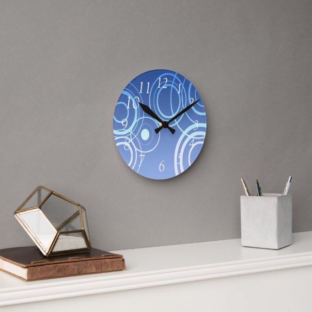 Reloj Redondo Mediano Círculos  (Oficina)