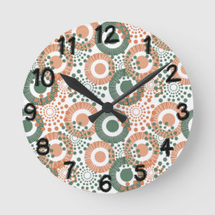 Reloj Redondo Mediano Círculos, círculos por todas partes