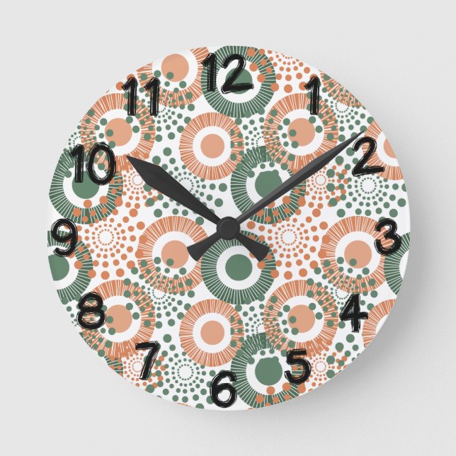 Reloj Redondo Mediano Círculos, círculos por todas partes (Anverso)