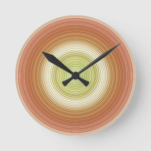 Reloj Redondo Mediano Círculos - colores cítricos