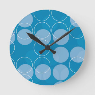 Reloj Redondo Mediano Círculos retros