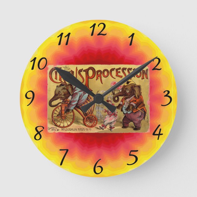Reloj Redondo Mediano Circus (Anverso)