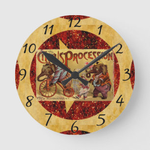 Reloj Redondo Mediano Circus Wall Clock