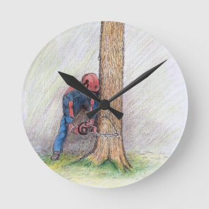 Reloj Redondo Mediano Cirujano arborista