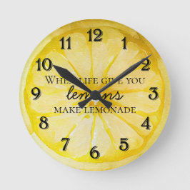 Reloj Redondo Mediano Cita de limón
