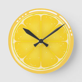 Reloj Redondo Mediano Cítricos TROPICAL SUMMER FRUIT Naranja limones Sli